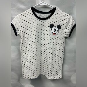 Disney Mickey Mouse t-shirt XS large Mickey on chest covered with mini Mickey’s.